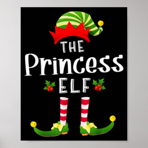 Prinzessin Weihnachtself passendes Pyjama X-mas-Pa Poster