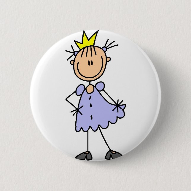 Prinzessin With Crown Button (Vorderseite)