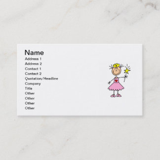 Prinzessin With Wand Visitenkarte