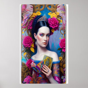 Prinzessin zeigt ihre Handtasche Poster