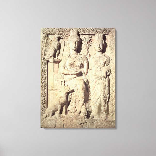 Prinzessin Zenobia und eine weibliche Begleiterin Leinwanddruck (Vorderseite)