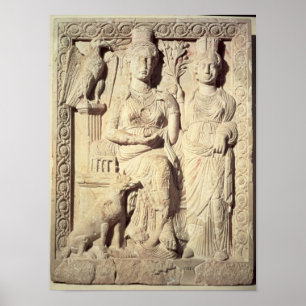 Prinzessin Zenobia und eine weibliche Begleiterin Poster