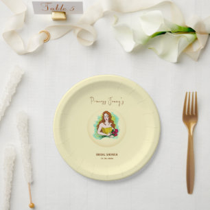 Prinzessin zum Brautparty der Königin Pappteller