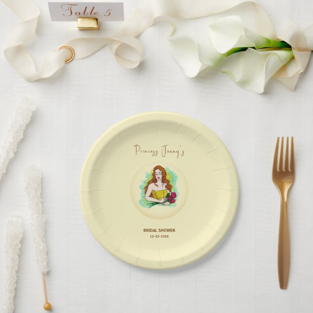 Prinzessin zum Brautparty der Königin Pappteller (Hochzeit)