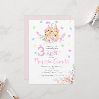 Prinzessin zum dritten Geburtstag Einladung auf ih