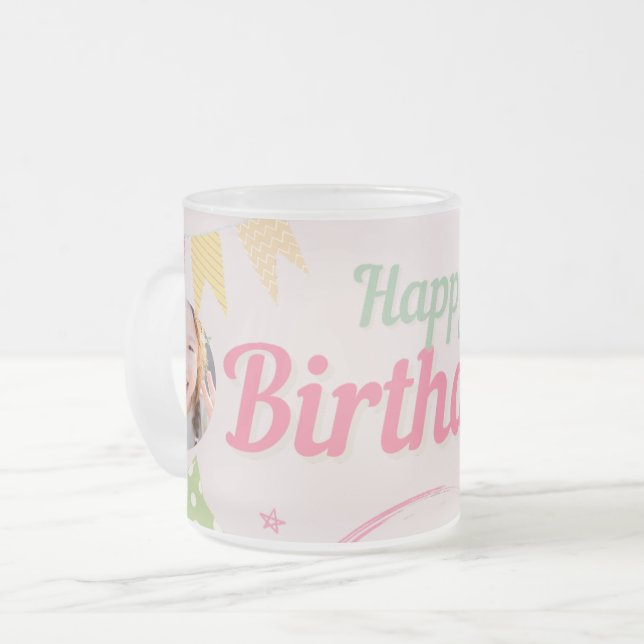 Prinzessinnen-Geburtstag Mattglastasse (Vorderseite Links)