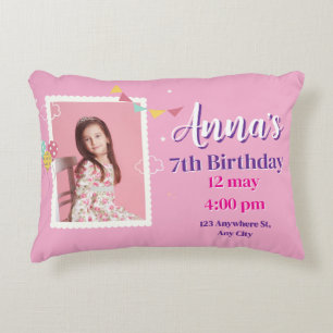 Prinzessinnen-Geburtstags-Schaumplatte Dekokissen