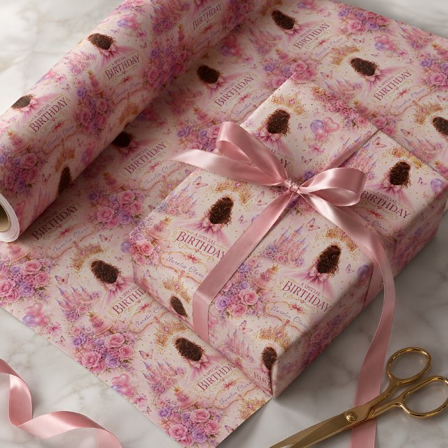 Prinzessinnen-Krone Geburtstag Geschenkpapier (Von Creator hochgeladen)