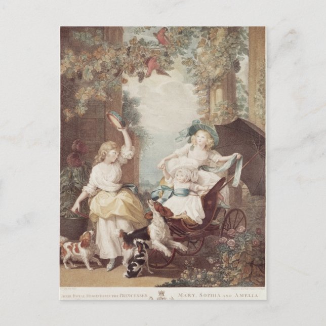 Prinzessinnen Mary, Sophia und Amelia Postkarte (Vorderseite)