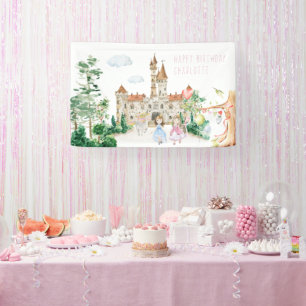 Prinzessinnen, Ritter & Drachen Märchen Willkommen Banner