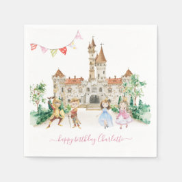 Prinzessinnen, Ritter & Dragons Fairy Tale zum Geb Serviette