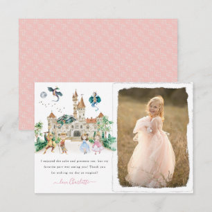 Prinzessinnen, Ritter und Drachen Märchen Vielen D Dankeskarte