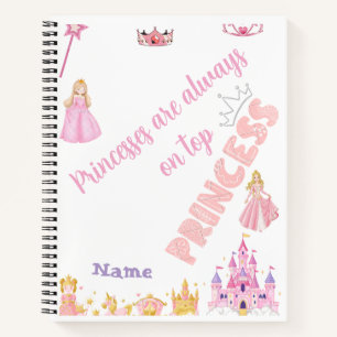 Prinzessinnen sind immer auf der Top Pink Gold Bur Notizbuch