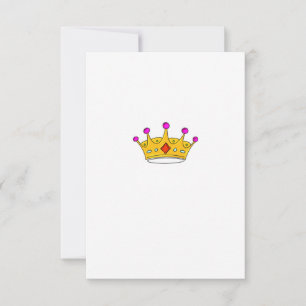 Prinzessinnenkrone, Prinzenkrone, Kronenthema Dankeskarte