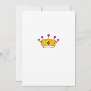 Prinzessinnenkrone, Prinzenkrone, Kronenthema Einladung
