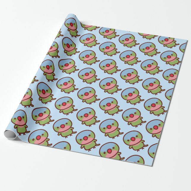 Prinzessinnenpapagei Geschenkpapier (Ungerollt)