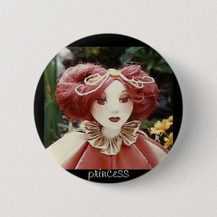 Prinzessinporträt Button