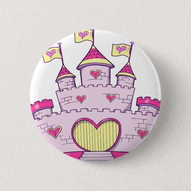 Prinzessinschloss Button (Vorderseite)