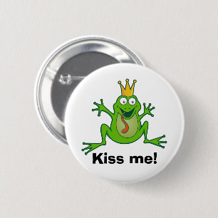 Prinzfrosch, küss mich! Button