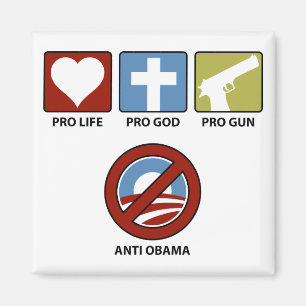 Prinzipien gegen Obama Magnet