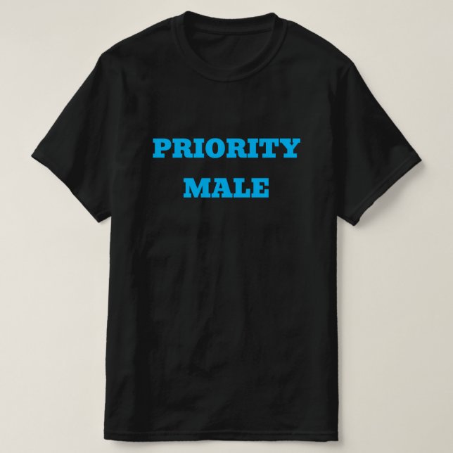 PRIORITÄRE MÄNNER - T-Shirt (Design vorne)