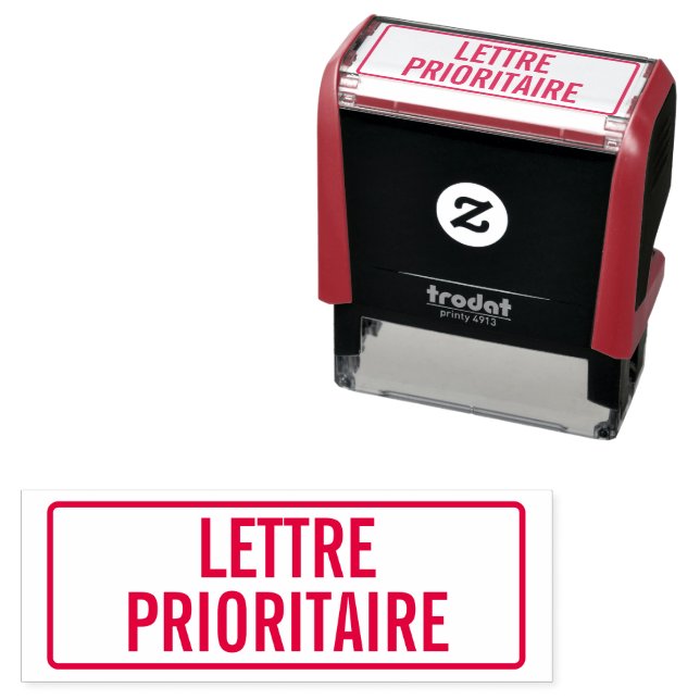 Prioritätsbriefstempel Permastempel (Beispiel)