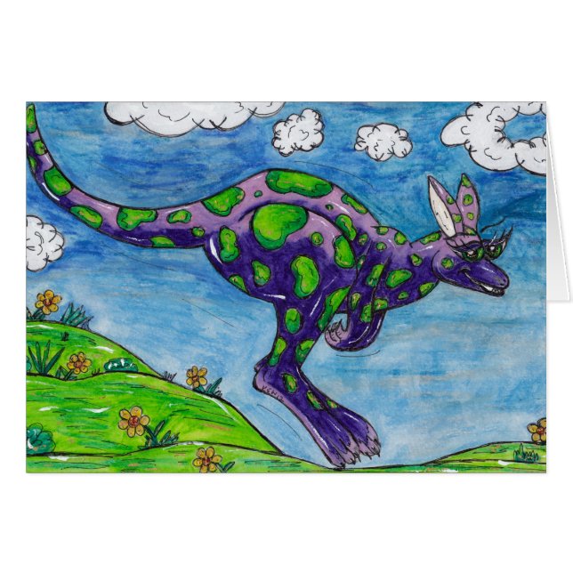 Priscilla der lila Känguru (Vorderseite (Horizontal))