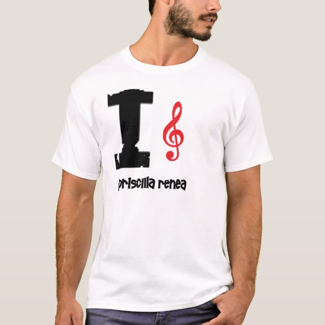 priscilla Liebe Clef T-Shirt (Vorderseite)