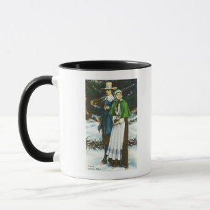 Priscilla und John Alden Scene Tasse