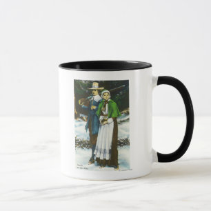 Priscilla und John Alden Scene Tasse