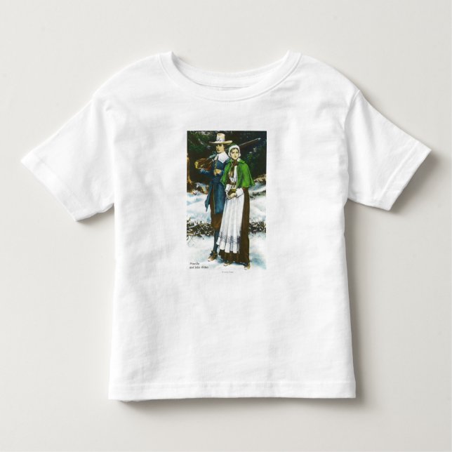 Priscilla und Johns Alden Szene Kleinkind T-shirt (Vorderseite)