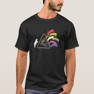 Prism Bären Philosophie Rainbow Triangle Prism Sci T-Shirt