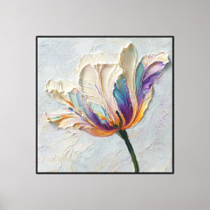 Prism Bloom Abstrakte Blumenleinwand Leinwanddruck