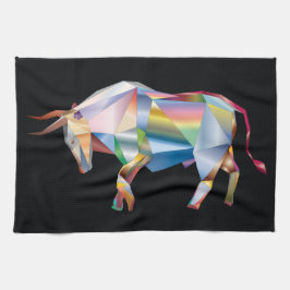 Prism Bull Rainbow Abstrakt Fab Geschirrtuch