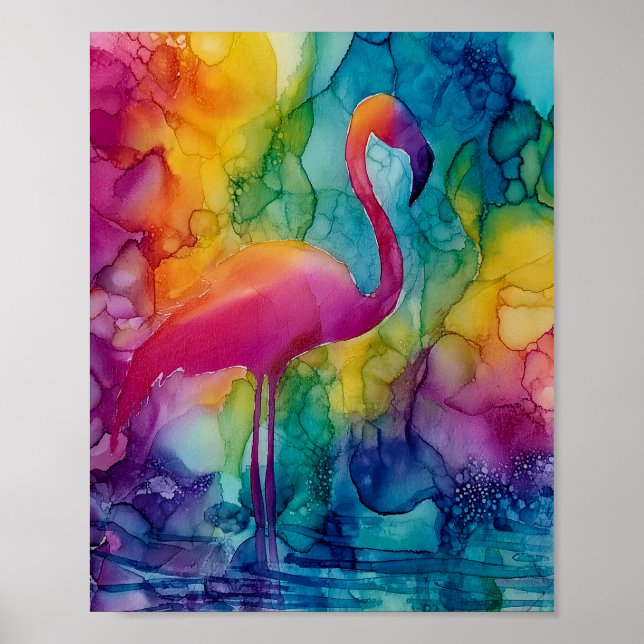 Prism Flamingo Poster (Vorne)