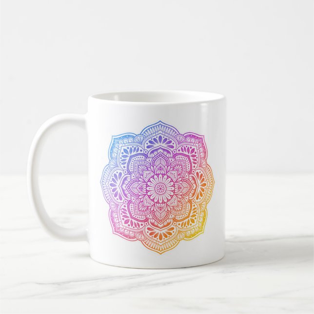 Prism Flower Mandala Mug Kaffeetasse (Links)