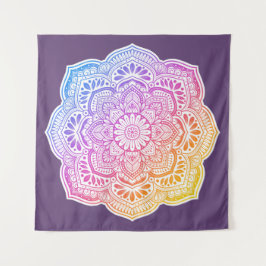 Prism Flower Mandala Tapestry Wandteppich