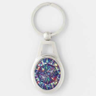 Prism Mandala – Kaleidoscope Metal Keychain Schlüsselanhänger