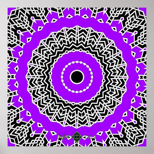 Prism Mandala ( Violett ) Poster (Vorne)