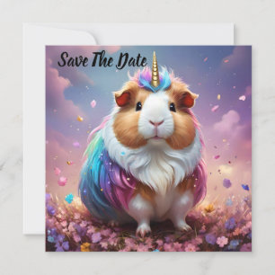 Prism Pigtail: Das strahlende Einhorn-Meerschweinc Save The Date