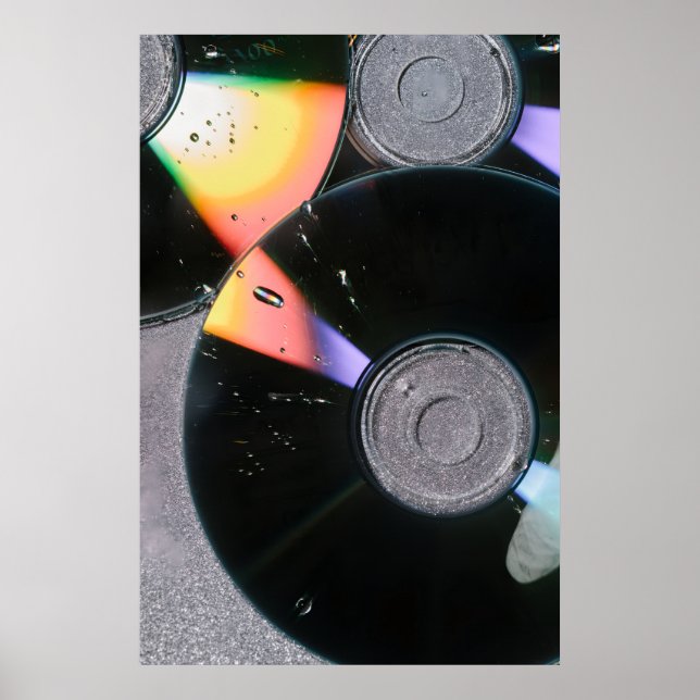 Prism Rhythm: Y2K Retro CD & Irideszente Lichtkuns Poster (Vorne)