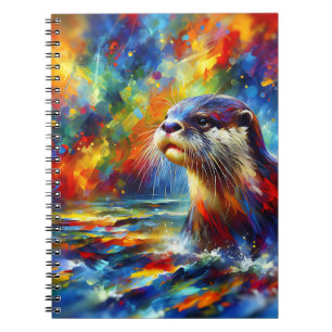 Prism Splash Otter Notizbuch Notizblock
