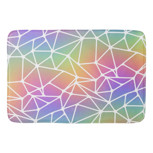 Prism Synapse Netz - Regenbogennetz : Badematte (Vorderseite)