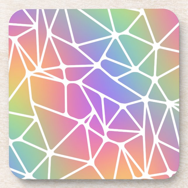 Prism-Synapse-Netz - Regenbogennetz : Getränkeuntersetzer (Vorderseite)