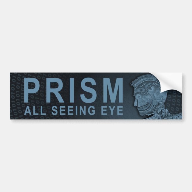 PRISMA - alles sehende Auge - Schiefer Autoaufkleber (Vorne)