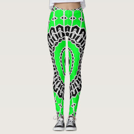 Prisma-Mandala (Grün) Leggings