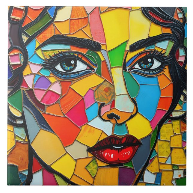 „Prismara“ - Fragmente ihrer Flamme Fliese (Vorderseite)