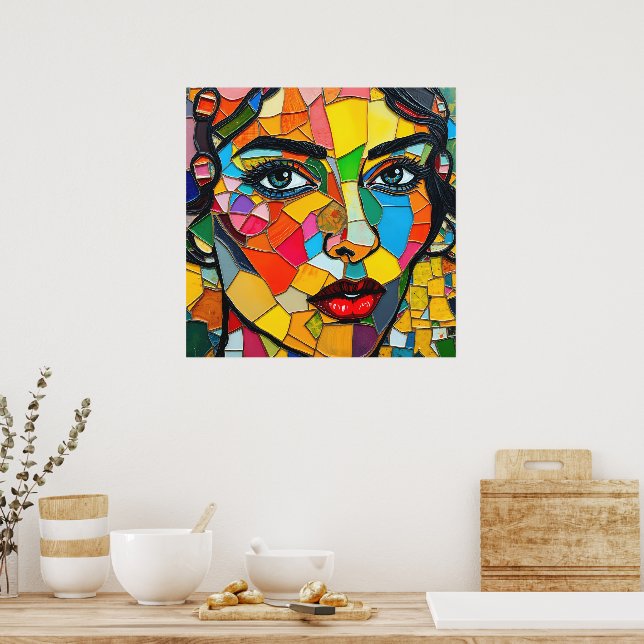 "Prismara" - Fragmente ihrer Flamme Poster (Küche)