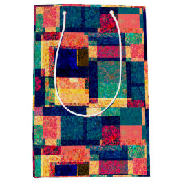 Prismatic Blocks – Modern Abstract Geometric Mittlere Geschenktüte