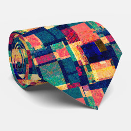Prismatic Blocks – Modern Abstract Geometric Tie Krawatte